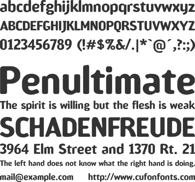 Amoebia font preview