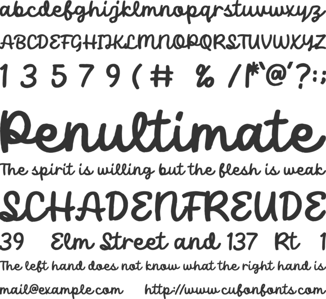 Madre Rosalia Trial font preview