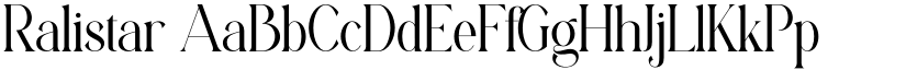 Ralistar font download