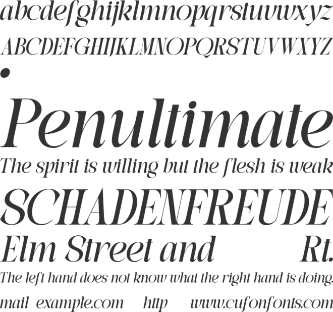 ALTUREA font preview