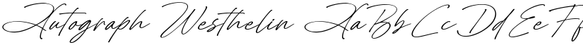 Autograph Westhelin font download