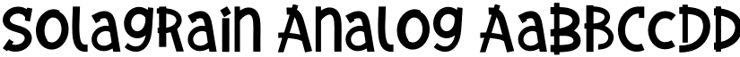 Solagrain Analog font download