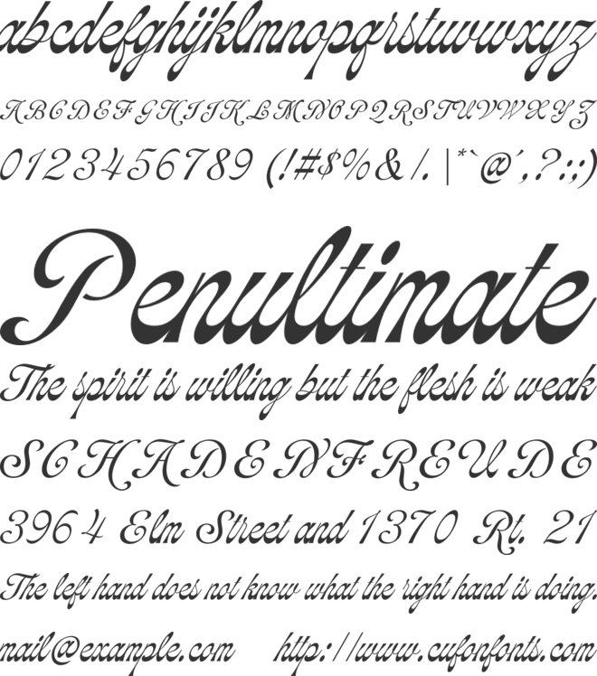 Soulmate Palms font preview