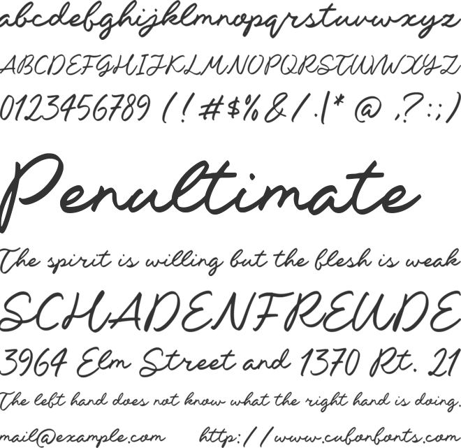 Lorian Xavien font preview