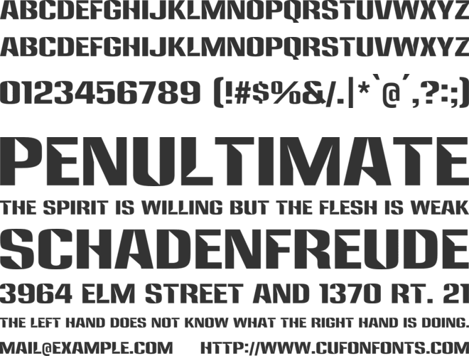 Anklepants font preview