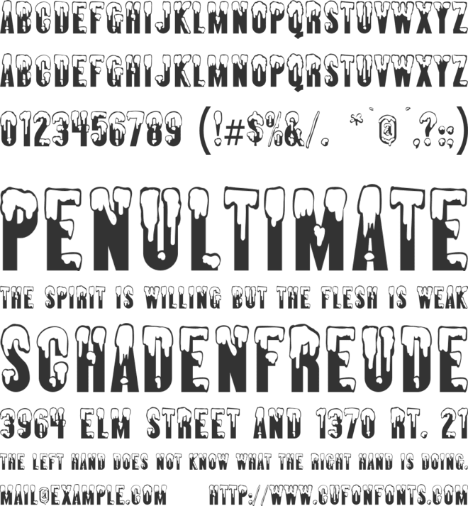Almonte font preview