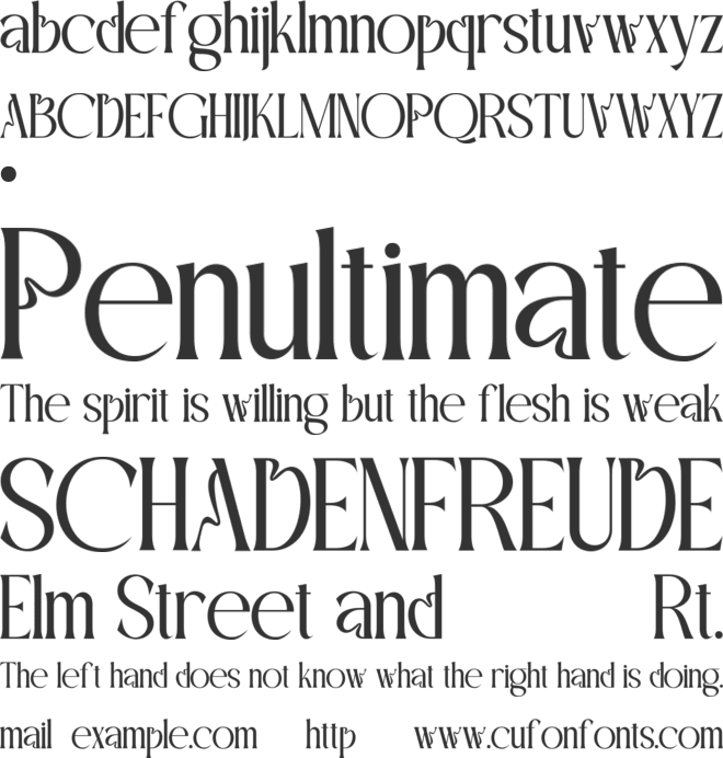 WOASTER font preview