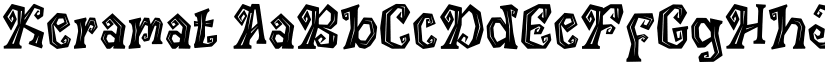 Keramat font