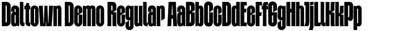 Daltown Demo Regular font