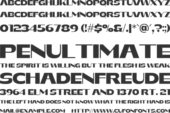 GEORDINA font preview