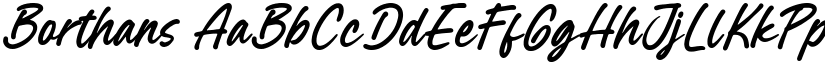 Borthans font download