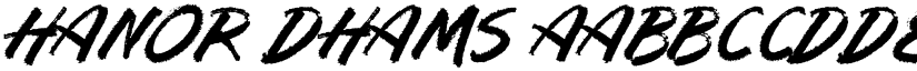 Hanor Dhams font download