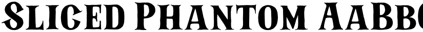 Sliced Phantom font