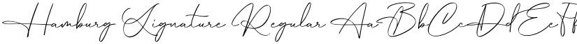 Hamburg Signature font download
