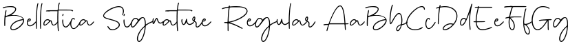 Bellatica Signature font download