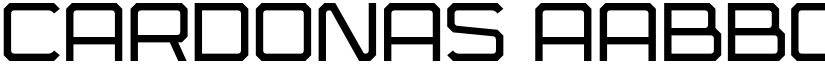 Cardonas font download