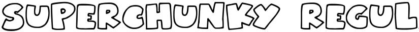 Superchunky Regular font