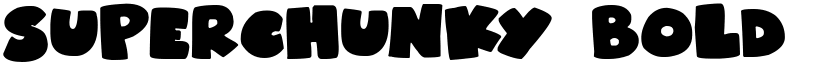 Superchunky Bold font
