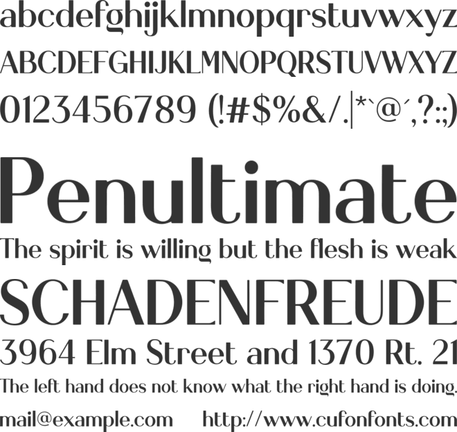 Vinagosta Personal Use Only font preview