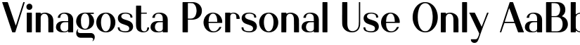 Vinagosta Personal Use Only font download