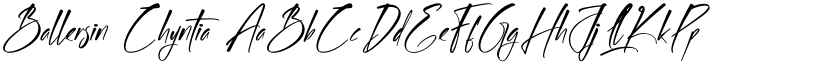 Ballersin Chyntia font