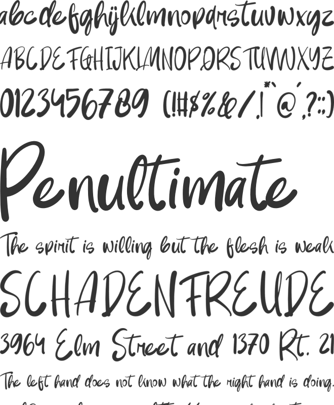 Some Full Daily font preview