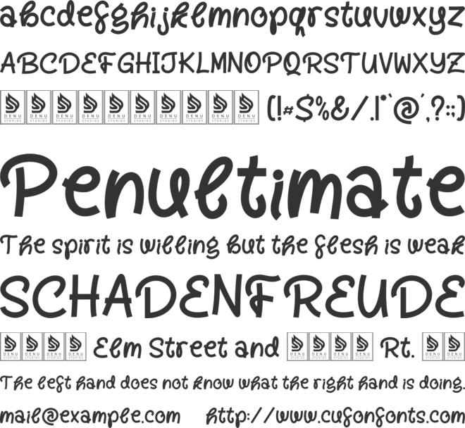 Wacky Urbane font preview