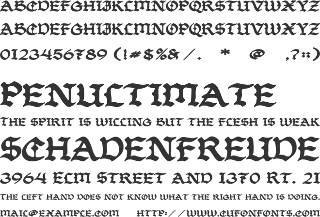 Bandosa font preview