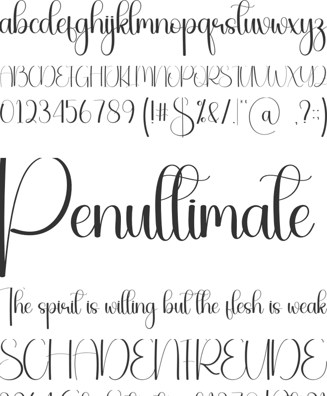 Quickly font preview