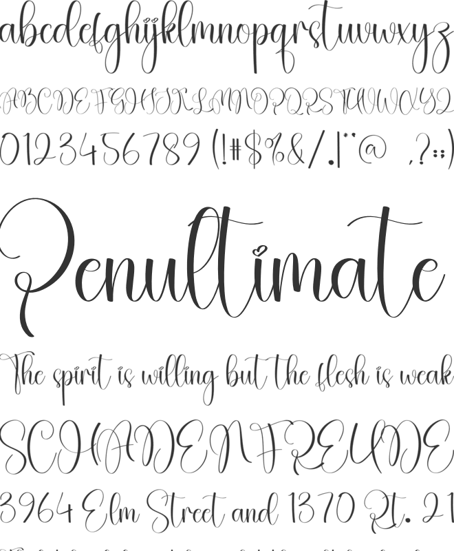 Hello Kids font preview