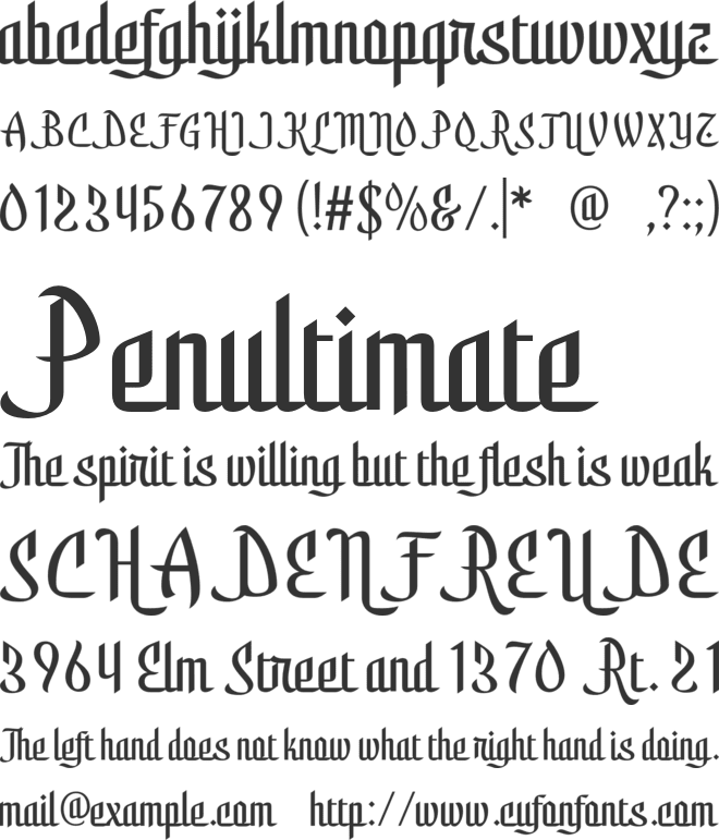 Shamirah font preview