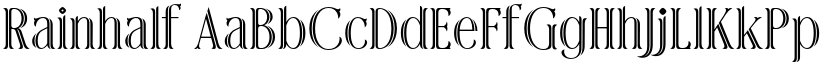 Rainhalf font download