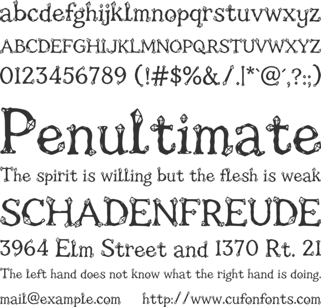 Diamond Well Personal Use Only font preview