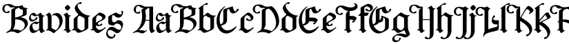Bavides font download