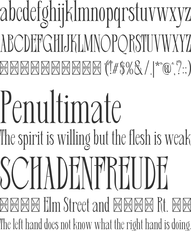 Eghton font preview