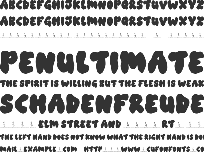 Okie Doki font preview