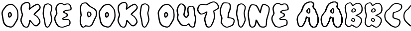 Okie Doki outline font