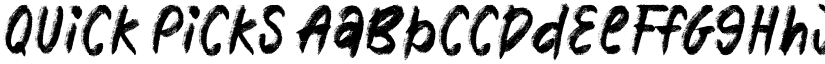 Quick Picks font download