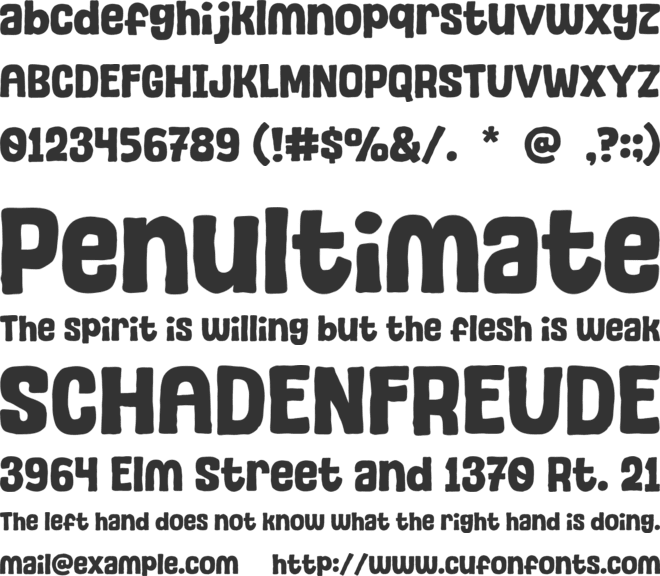 Taste Bread font preview