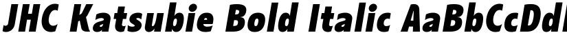 JHC Katsubie Bold Italic font