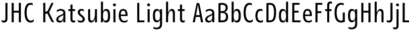 JHC Katsubie Light font