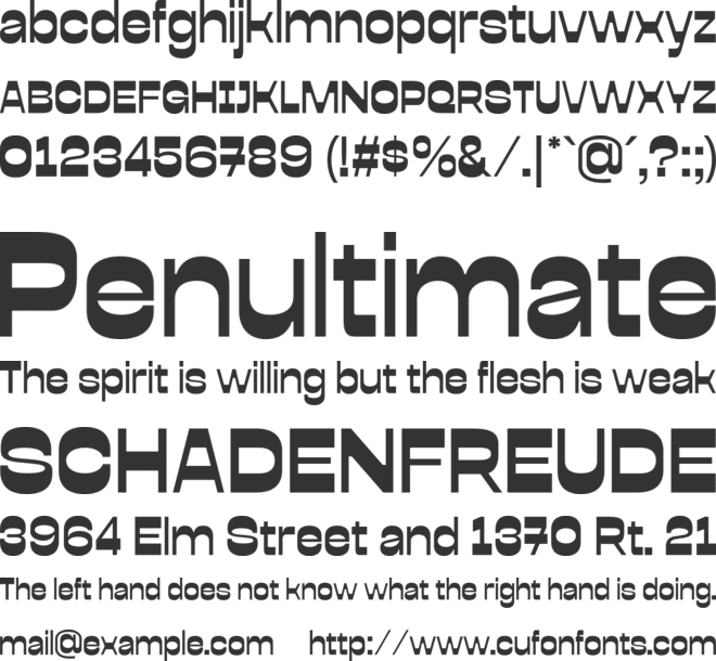 Billy Bonker font preview