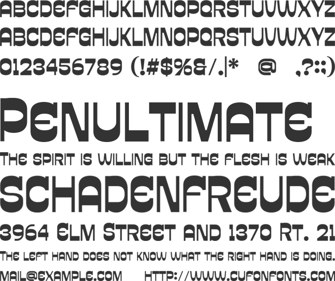 Ramonta font preview