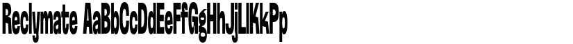 Reclymate font