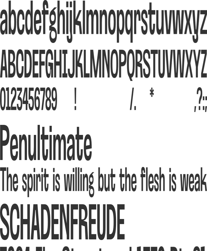 Reclymate font preview
