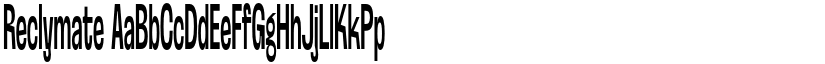 Reclymate font download