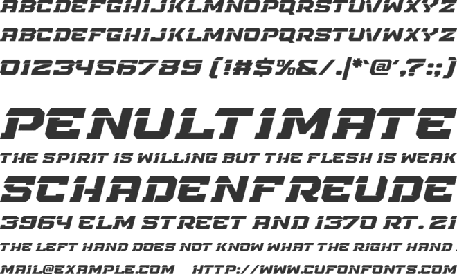 Torq font preview