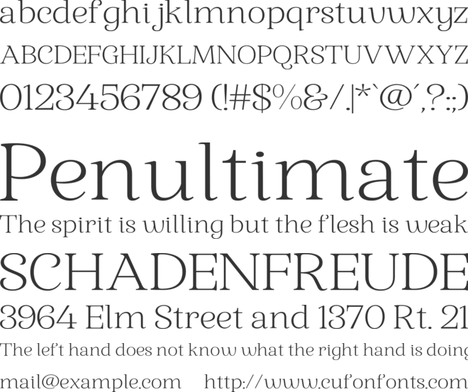 Cotnes font preview