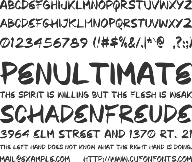 Wrongz font preview