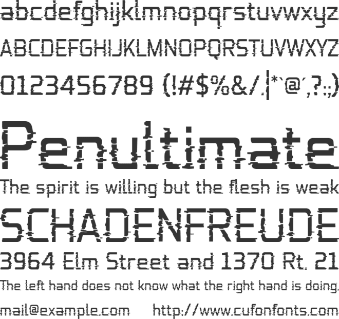 Vollazee Personal Use Only font preview